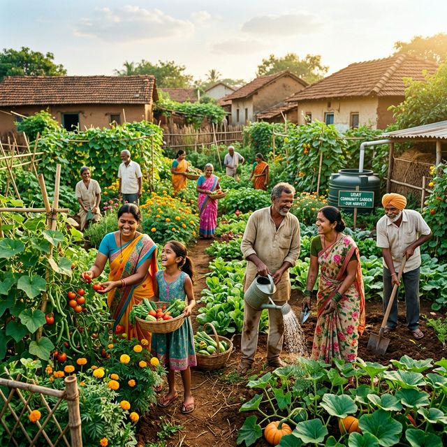 Community gathering in Naga